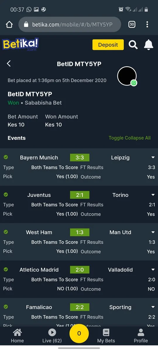Betika Screenshot 1